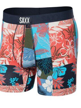 SAXX ULTRA Boxer Briefs with Fly “Island Patchwork"